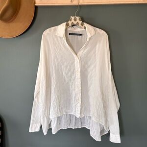 Anthropologie NICO White blouse sz 42 / small